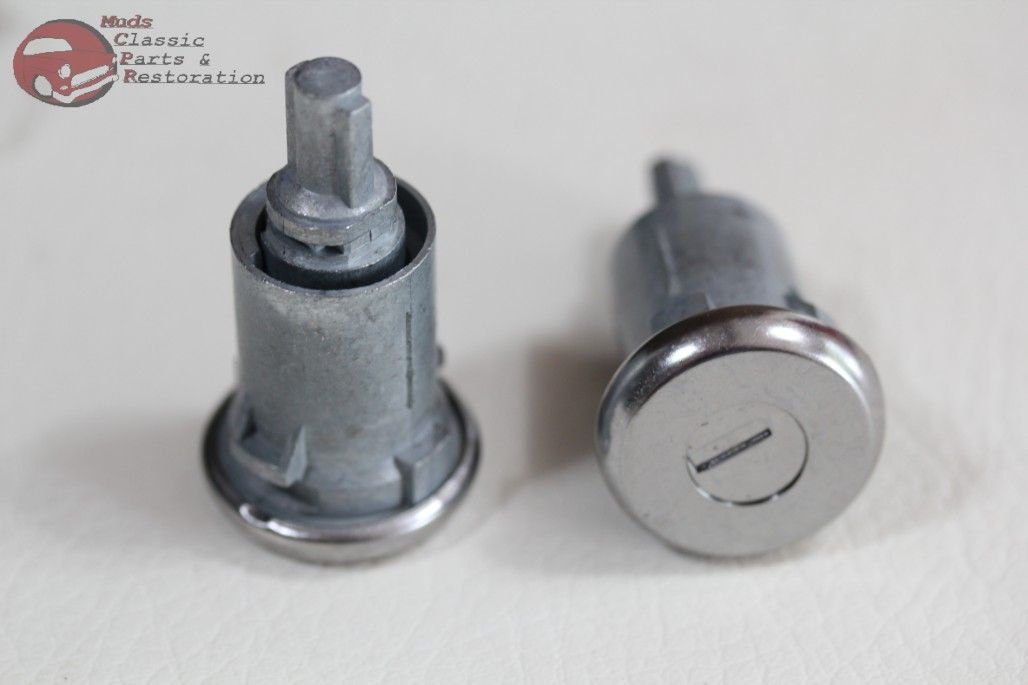 7073 Chevy Camaro Door Trunk Lock Kit Long Cylinders Round Oval Head Keys New eBay